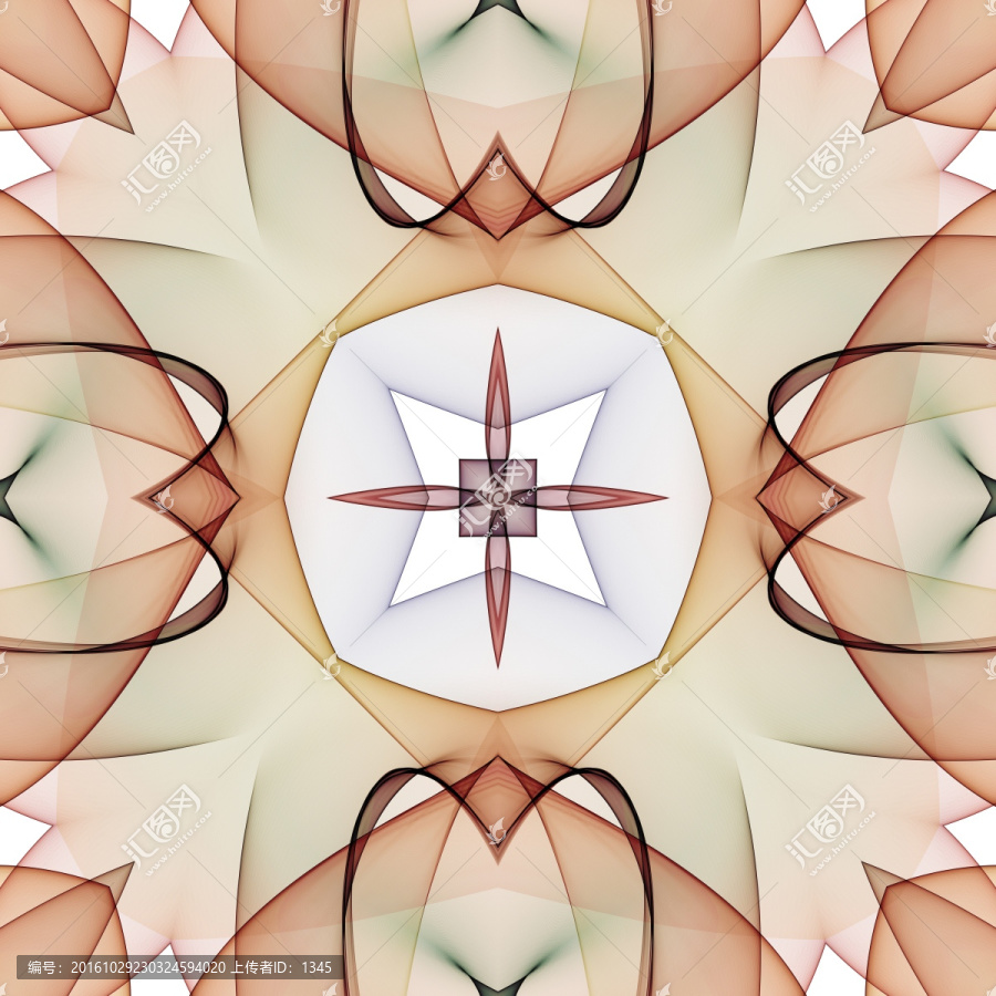 對(duì)稱(chēng)花紋,噴墨印花