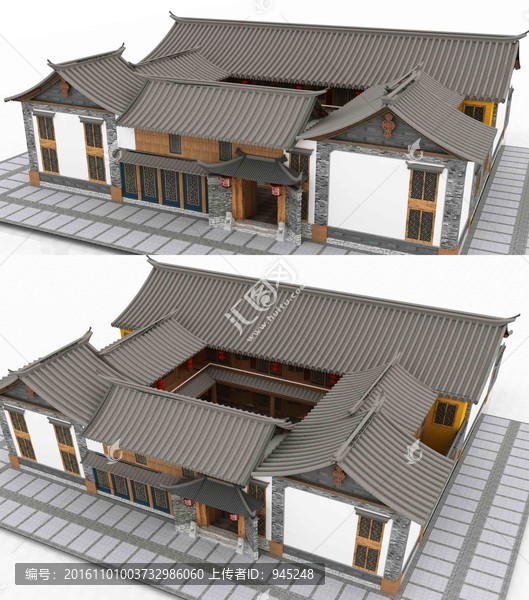 農(nóng)家樂大院模型設(shè)計