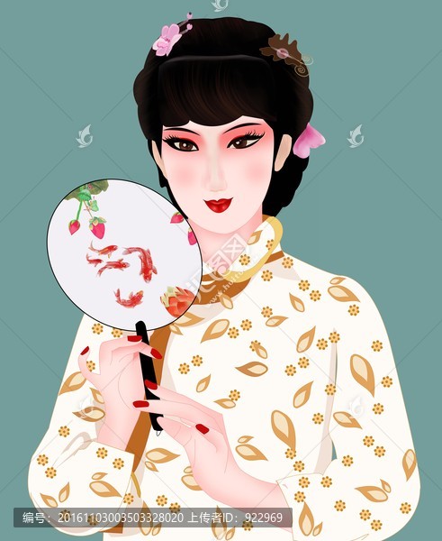 扇子,古典美女,古裝美女,美人
