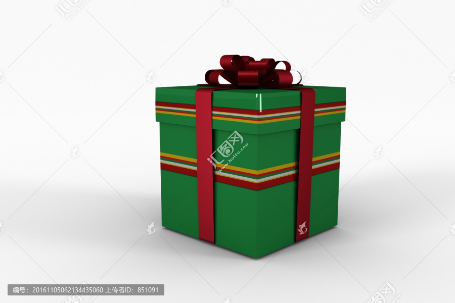 红色和绿色礼品盒