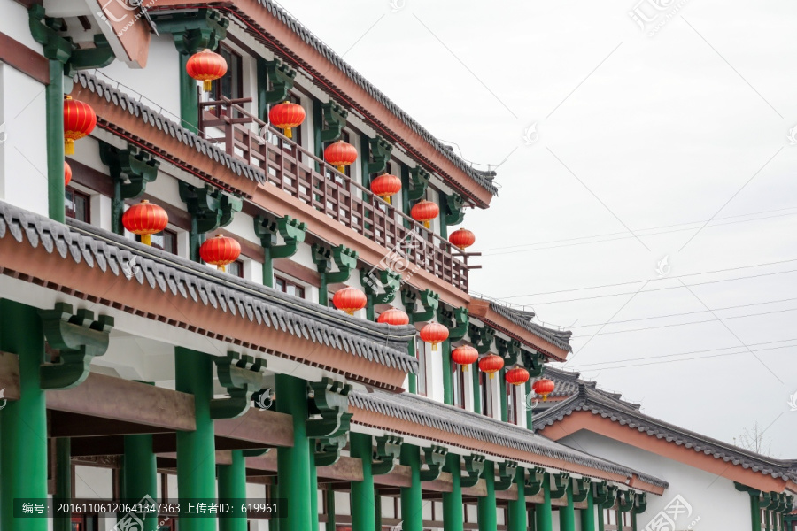 仿古建筑,红灯笼