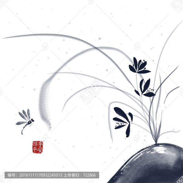四季平安,無框畫