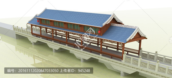 傳統(tǒng)建筑廊橋模型設(shè)計(jì)