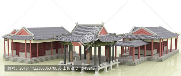 水上廊亭平臺模型設(shè)計