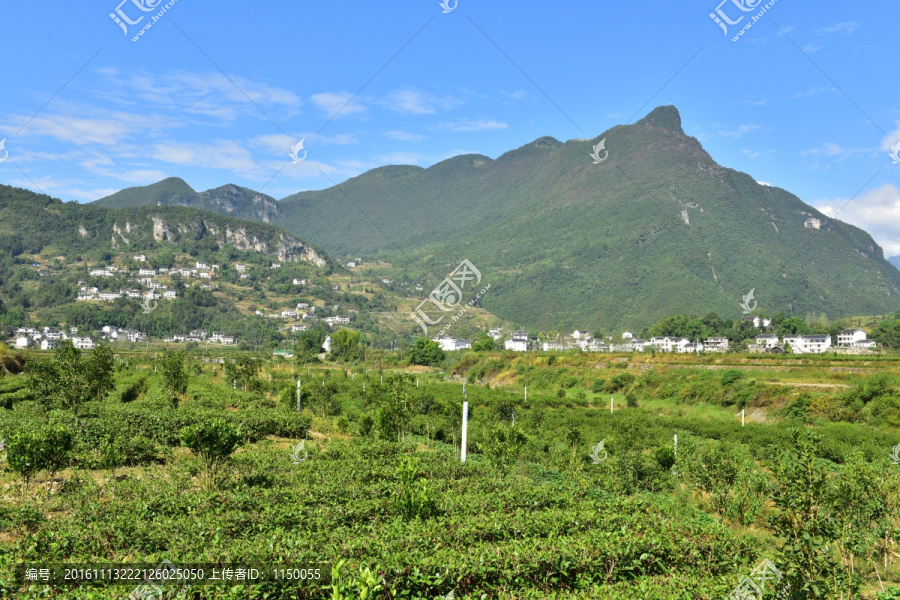 湖北恩施市麂子渡村落风光风景