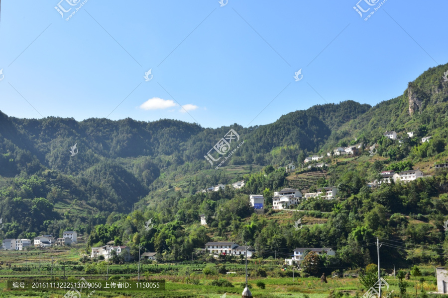 湖北恩施市麂子渡村落风光风景