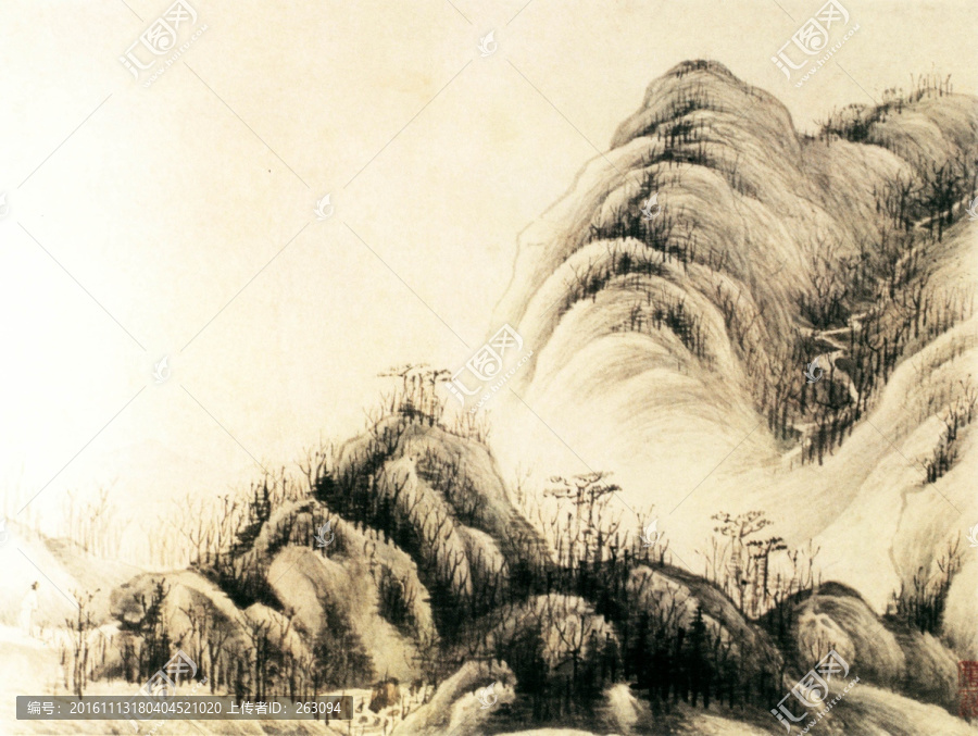 葉欣,山水圖之二