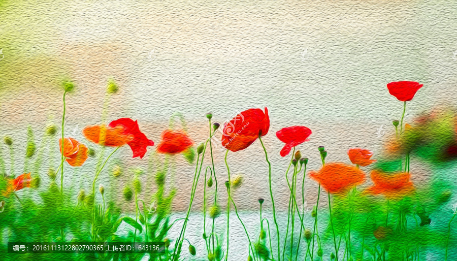 花卉油畫