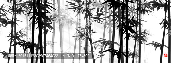 水墨竹子