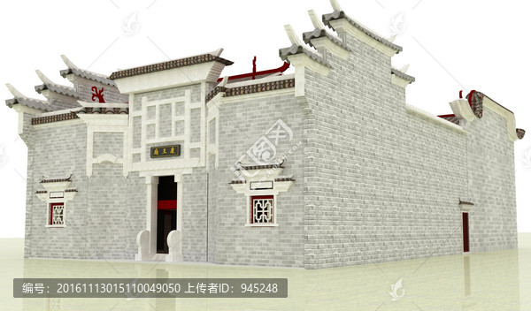 徽派建筑模型設(shè)計