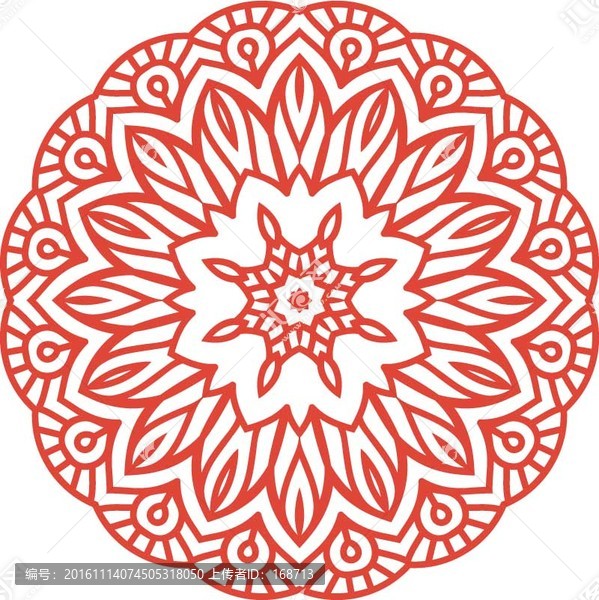 經(jīng)典矢量花紋