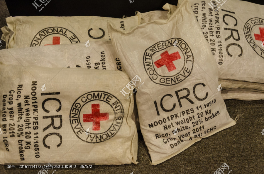 红十字会救援物资,人道主义援助
