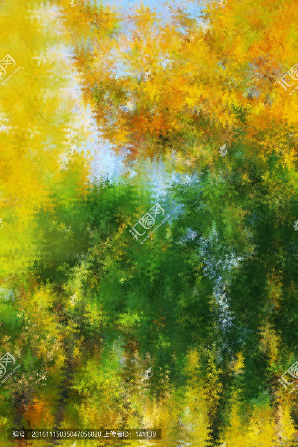 秋葉油畫