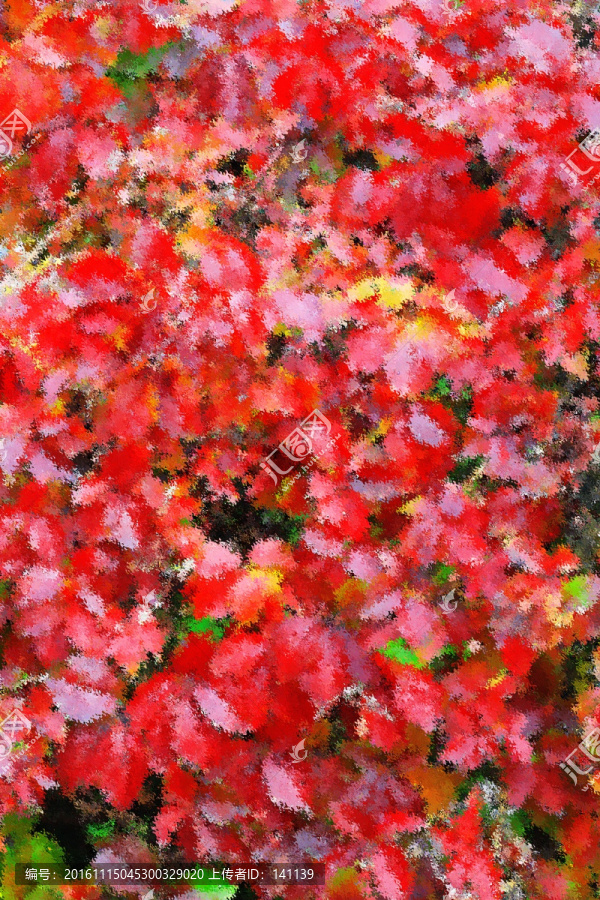 秋葉油畫