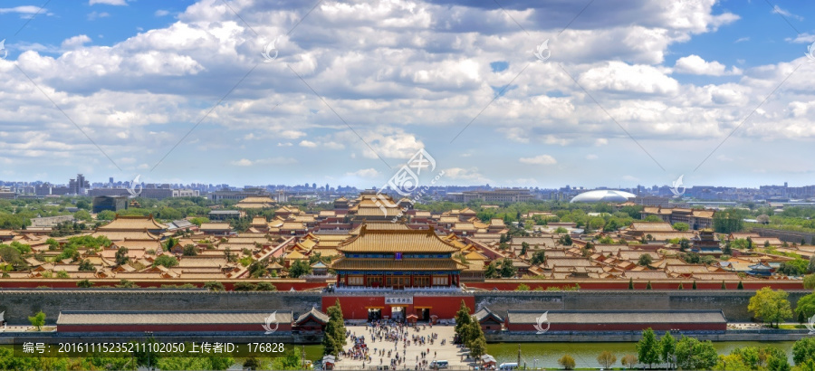 北京故宫全景