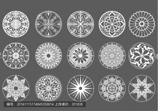 歐式花紋圓形花紋精品集合