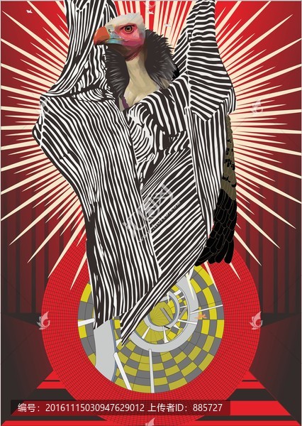 鷹插畫
