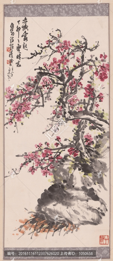 劉伯年,梅花圖軸