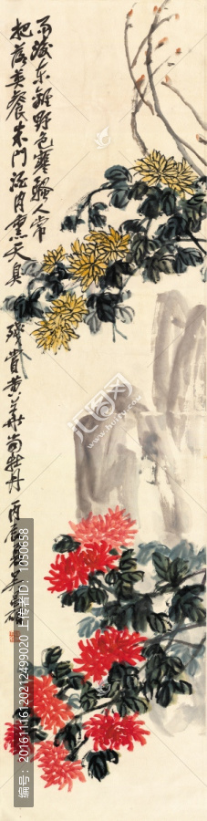 吳昌碩,菊花