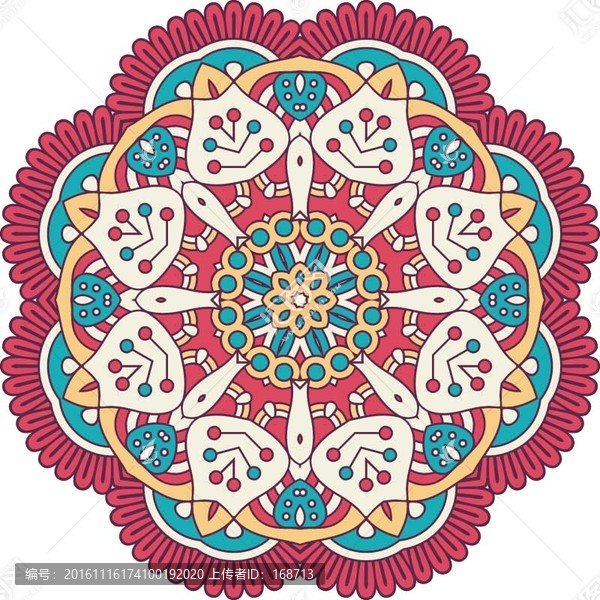 矢量復(fù)古花紋圖案