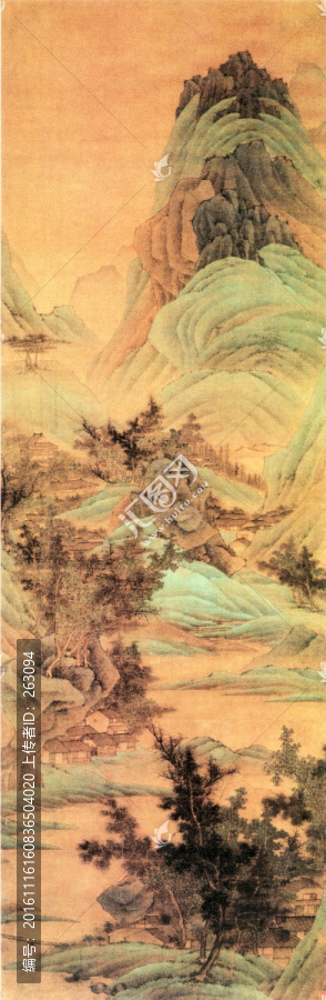 謝蓀,山水國畫