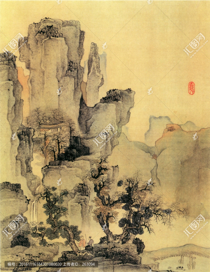 呂煥成,山水圖