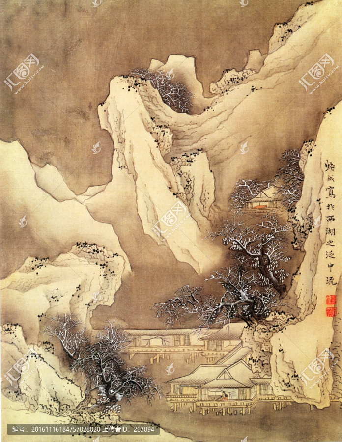 呂煥成,山水圖
