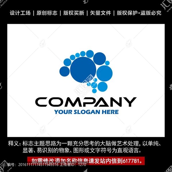 大腦logo設(shè)計(jì),智慧標(biāo)志