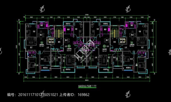 住宅樓平面方案圖CAD