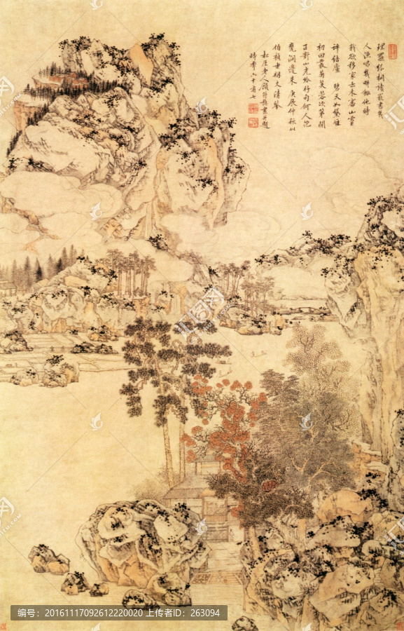 顧符稹,山水圖
