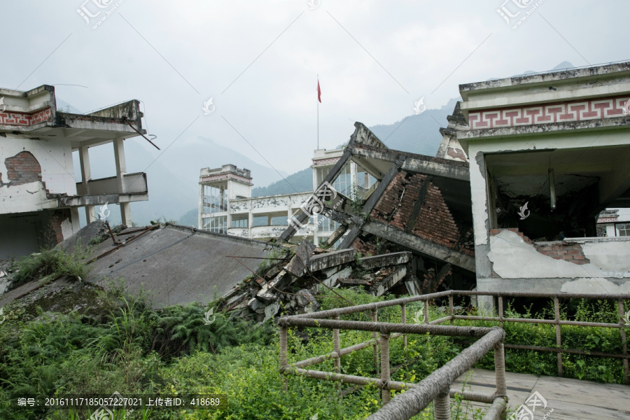 中国四川地震遗址