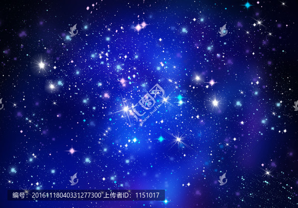 藍色星空背景