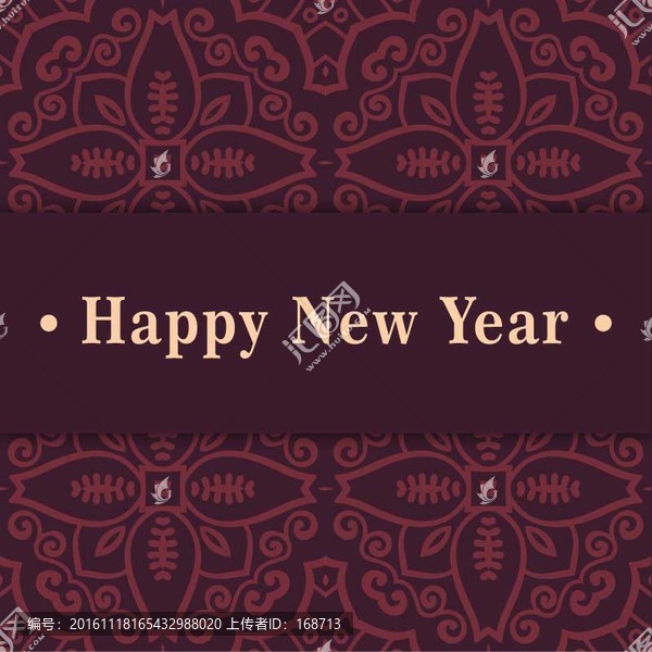 新年海報花紋底紋