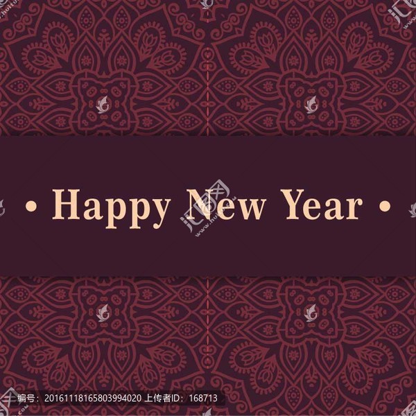 新年海報花紋