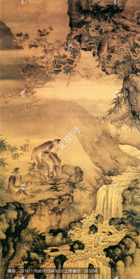 沈銓,蜂猴圖