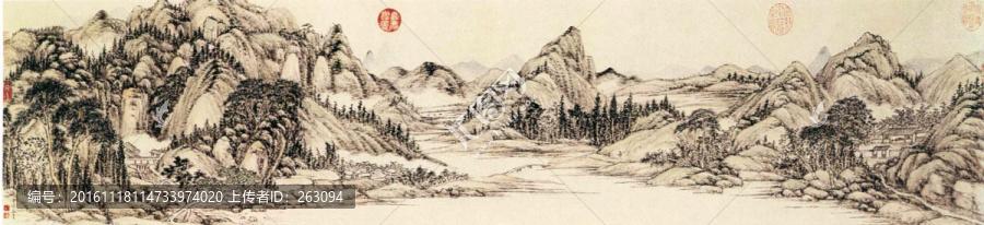 王昱,重林復(fù)嶂圖