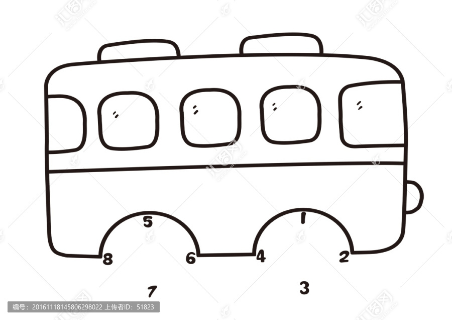 連數(shù)字,公交車