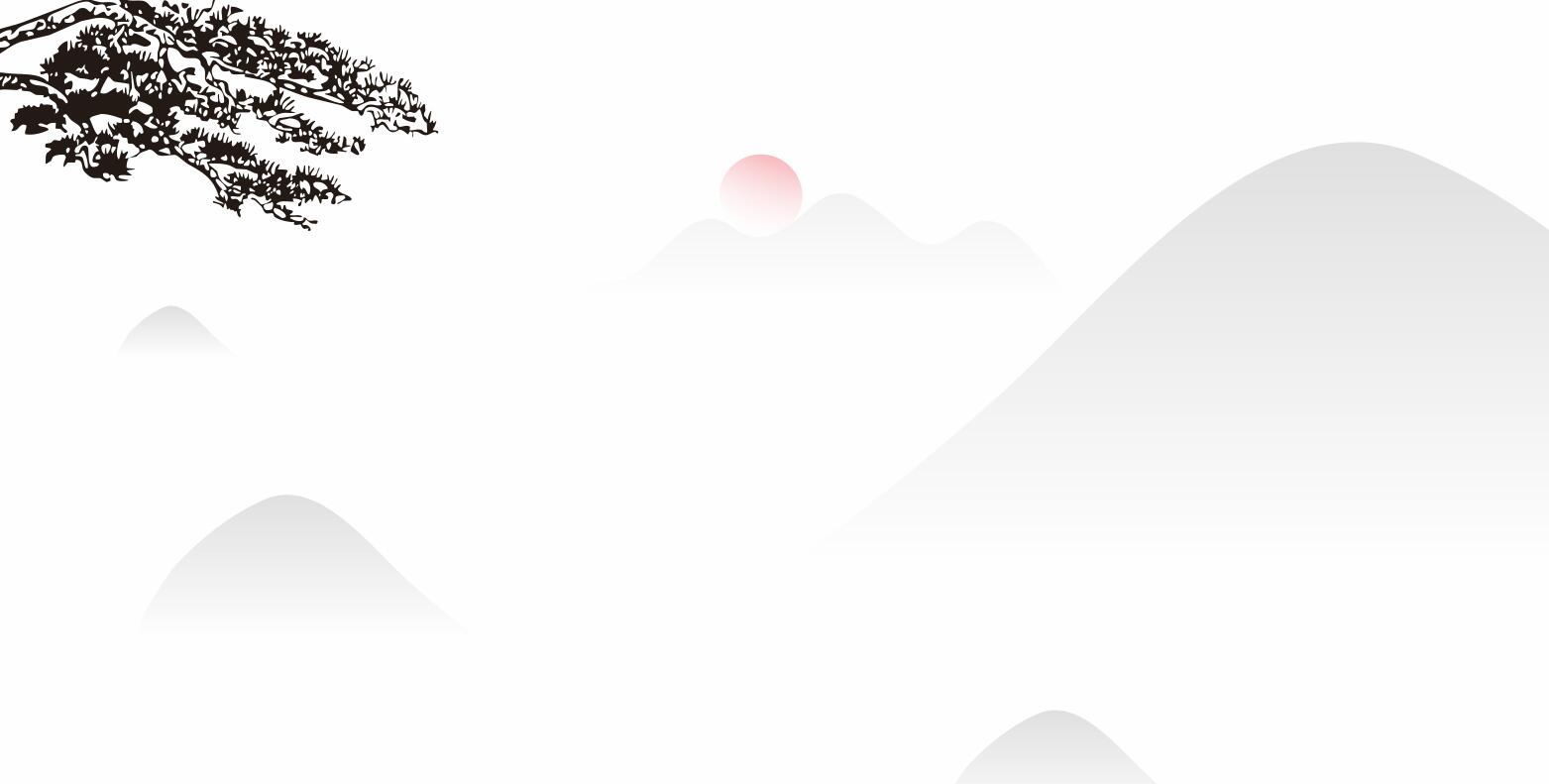 山水簡約水墨畫