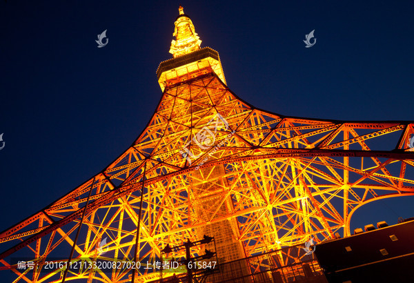 日本东京塔夜景