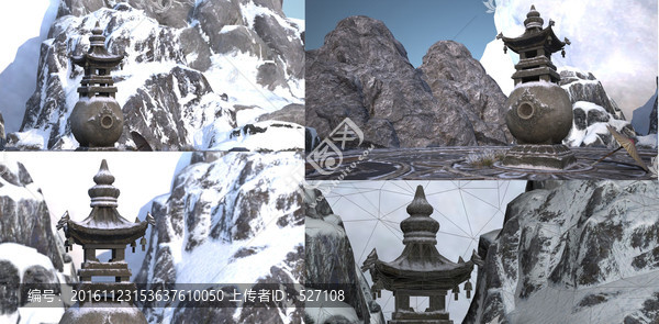 3dsmax模型雪中香爐