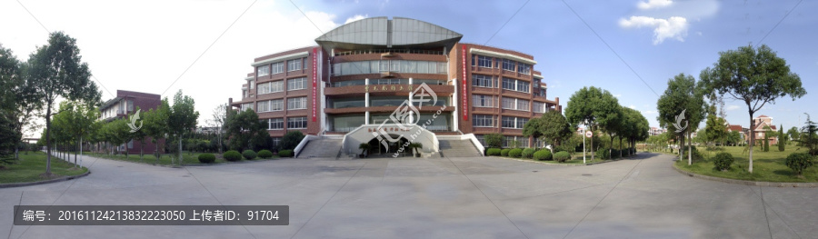 上海杉达学院图书馆全景