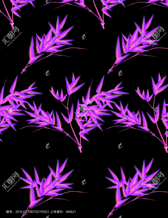 紫色竹子