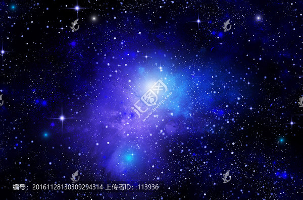 星空,藍色星空