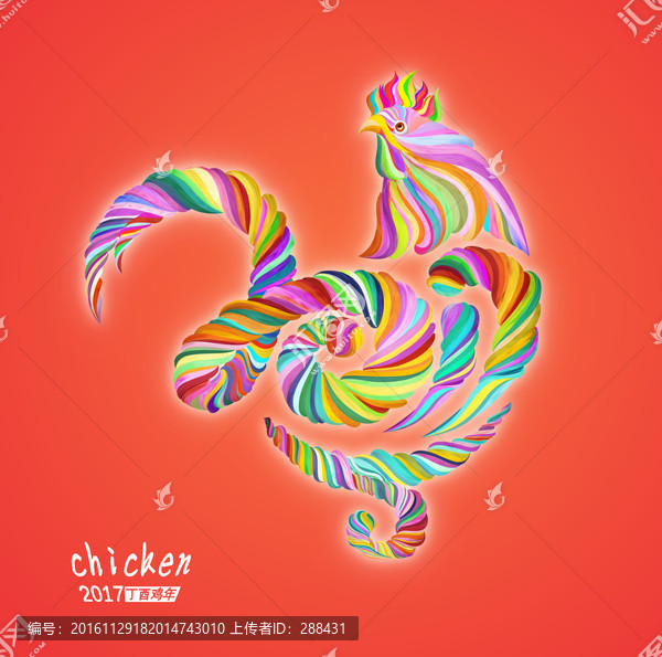 雞年高精度素材PSD分層圖