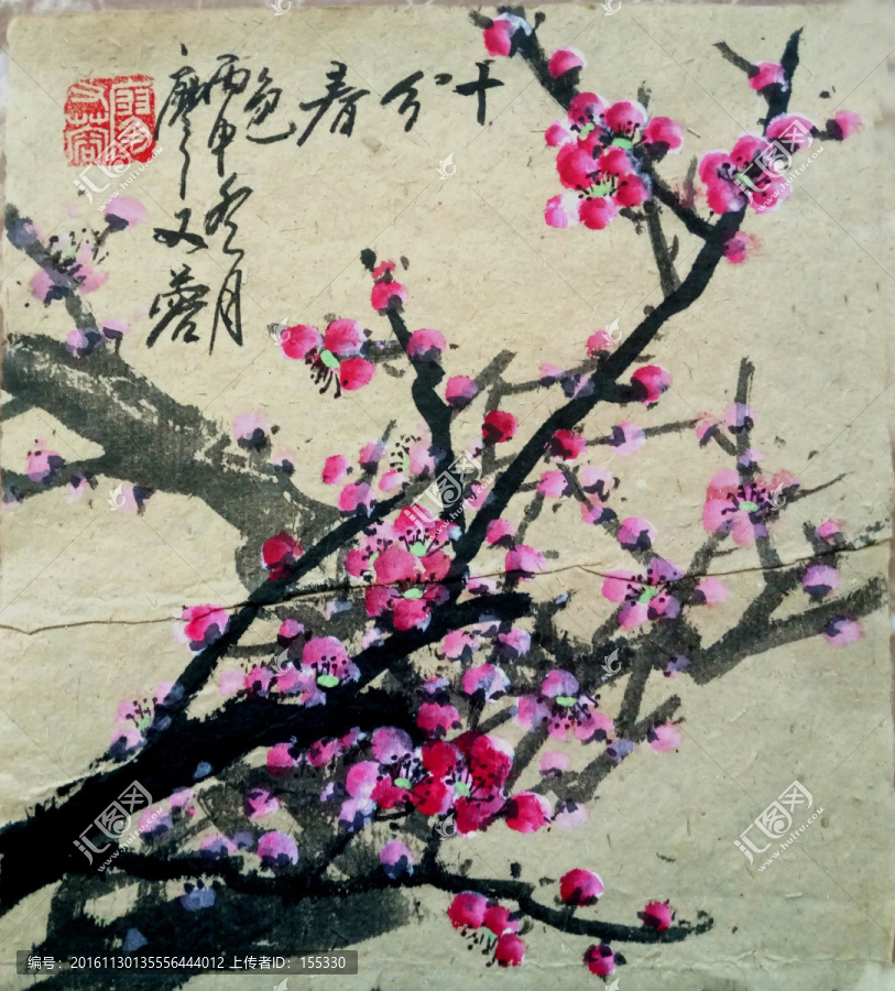 中國畫梅花