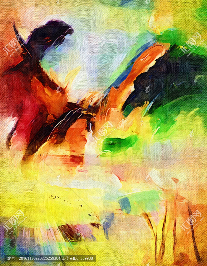 抽象油畫