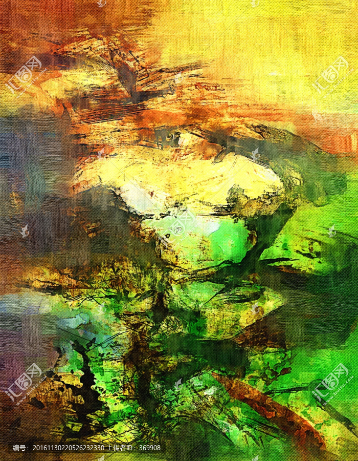 抽象油畫