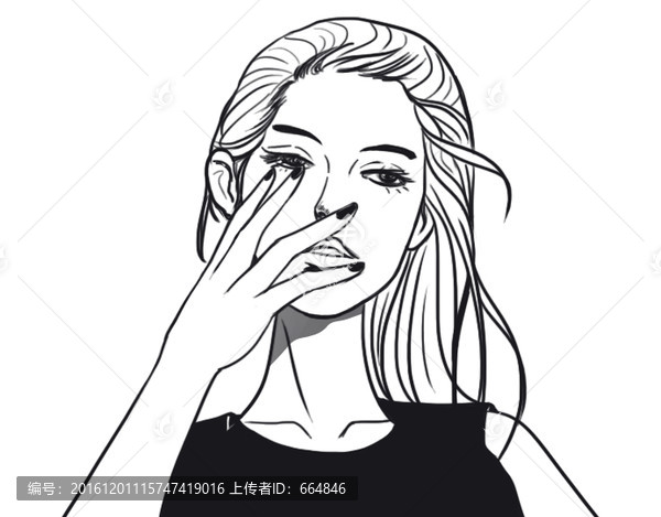 黑白美女