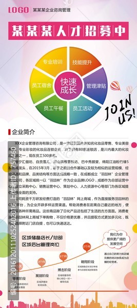 招聘海報展架