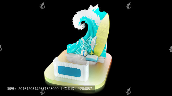 海浪帆船